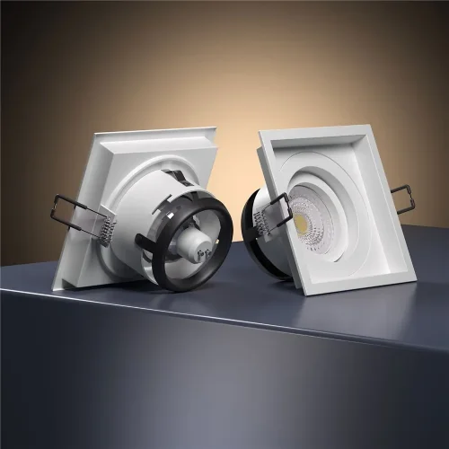 Алюминиевый точечный светильник 1071/1 MR16 WH белый - фото 2