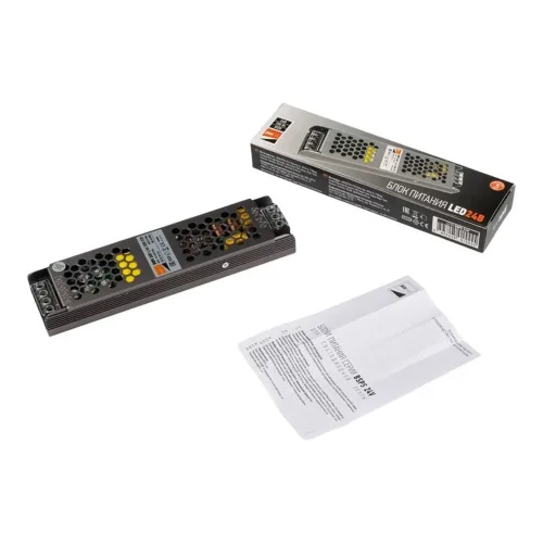 Блок питания для светодиодной ленты 100Вт 4.16А 24В IP20 BSPS метал. Pro JazzWay 5015555 - фото 8