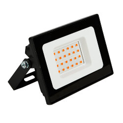 ULF-Q517 30W-RED IP65 220-240V BLACK Прожектор светодиодный, Красный свет, Корпус черный, TM Volpe