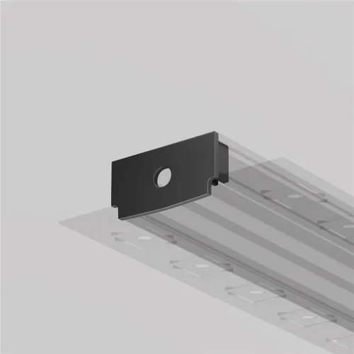 Комплект заглушек (для профиля 61×14) 2 шт., ALM-6114-B-EC 642013 (Черный) - фото 6