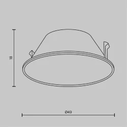 Декоративная рамка-отражатель для серии Wise (Графит)