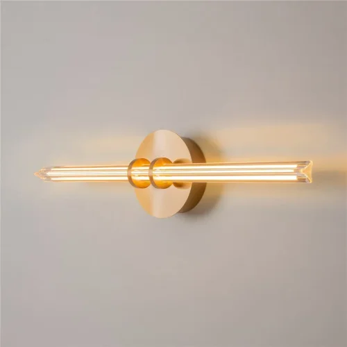 Настенный светильник (бра) Plume 3000К 12Вт (Латунь) - фото 5