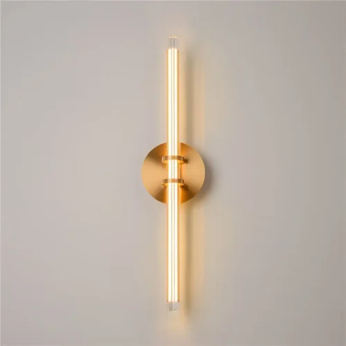 Настенный светильник (бра) Plume 3000К 12Вт (Латунь) - фото 9