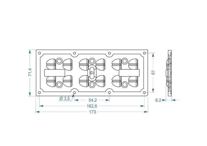 Светодиодный модуль Brillare: SMD 5050*12-149x47