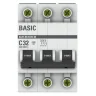 Выключатель автоматический модульный 3п C 32А 4.5кА ВА 47-29 Basic EKF mcb4729-3-32C - фото 2