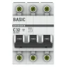 Выключатель автоматический модульный 3п C 32А 4.5кА ВА 47-29 Basic EKF mcb4729-3-32C - фото 2