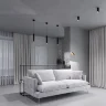 Светильник подвесной светодиодный Trio 12W 4000K черный 50310 LED - фото 3