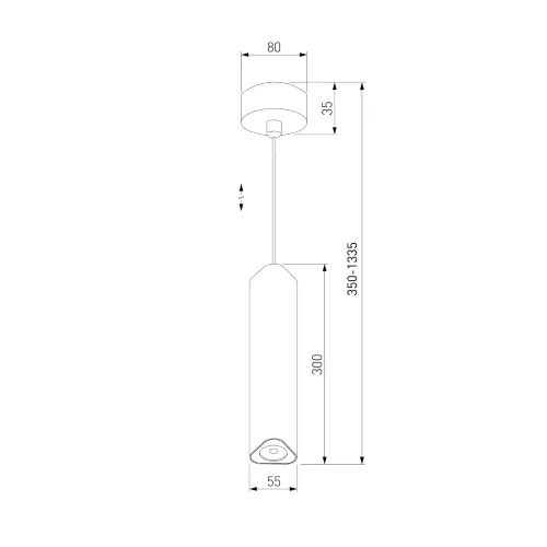 Светильник подвесной светодиодный Trio 12W 4000K черный 50310 LED - фото 4