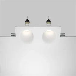 Встраиваемый светильник Gyps Modern GU10 2x10Вт (Белый)