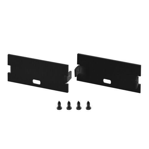 Заглушка FLOOR60 BLACK с отверстием (Arlight, Алюминий) - фото 1