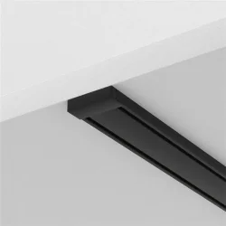 Шинопровод 1м Radity с заглушками в комплекте накладной черный (Черный)