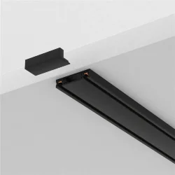 Шинопровод 1м Radity с заглушками в комплекте накладной черный (Черный)