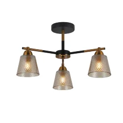 Люстра FR4015PL-03BBZ Келло / Kello E27x3 (Черный и Бронза) FR4015PL-03BBZ