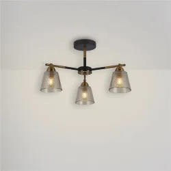 Люстра FR4015PL-03BBZ Келло / Kello E27x3 (Черный и Бронза) FR4015PL-03BBZ
