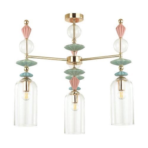 Люстра  на штанге «ODEON LIGHT EXCLUSIVE» 4855/3C, серия: BIZET (крепление на планке). Фото 1.