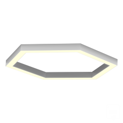 Светильник Шестигранник S50 (RAL9003/411*6mm/LT70 — 3K/52W)