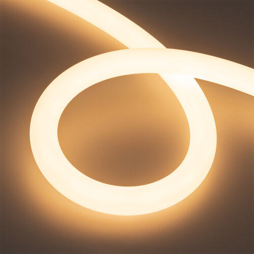 Светодиодная лента герметичная MOONLIGHT-TOP-A336-D30mm 24V Warm3000 (14.4 W/m, IP65, 5m, wire x1) (Arlight, Вывод прямой, 3 года) 050481 - фото