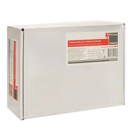 Рубильник 3п 800А без рукоятки управления TwinBlock PROxima EKF tb-s-800-3p - фото 5
