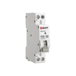 Выключатель автоматический дифференциального тока 1мод. C 32А 30мА тип А 6кА АВДТ-63М (электрон.) PROxima EKF D636EA32C30