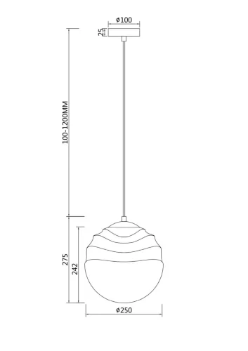 Подвесной светильник Vinare E14x1 (Латунь) - фото 3