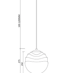 Подвесной светильник Vinare E14x1 (Латунь)