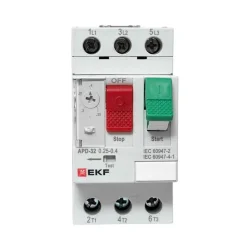 Выключатель автоматический для защиты двигателя АПД-32 0.25-0.4А EKF apd-me-0.4