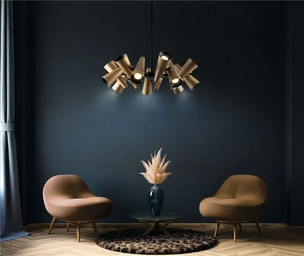 Подвесной светильник Giro GU10х14 (Латунь) - фото 6