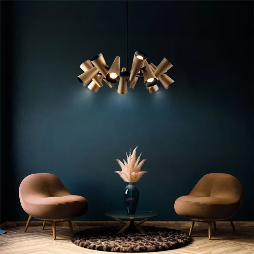 Подвесной светильник Giro GU10х14 (Латунь) - фото 7