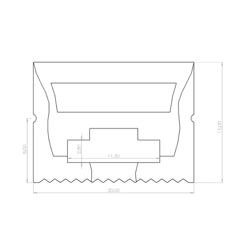 Cиликоновая оболочка T2015 S91 (20*15mm, pcb 10mm) - фото II