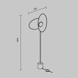 Напольный светильник (торшер) Evolution 3000К 12Вт (Черный)
