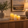 ULD-F056 WW RC CANDLE SET3 Фигура светодиодная Свеча на батарейках 2AA не в-к, в составе набора из 3 штук, Диммируемая, 1 светодиод, Теплый белый свет, Пульт ДУ в-к, TM Uniel - фото 1