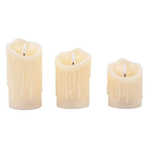 ULD-F056 WW RC CANDLE SET3 Фигура светодиодная Свеча на батарейках 2AA не в-к, в составе набора из 3 штук, Диммируемая, 1 светодиод, Теплый белый свет, Пульт ДУ в-к, TM Uniel - фото 3