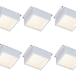Универсальный офисный светодиодный светильник Грильято комплект 6 шт 36 Вт IP20 100x100x40 мм 3000K Призма