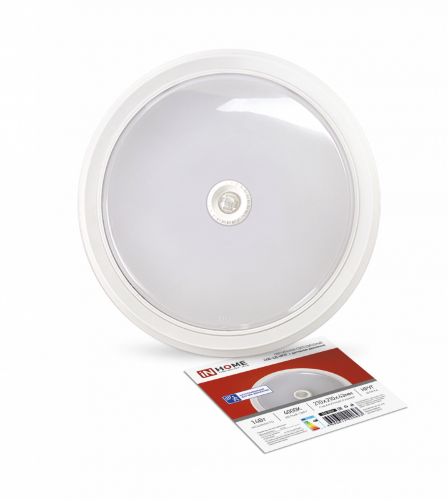 Светильник светодиодный СПБ-2Д-КРУГ 14Вт 230В 4000К 1100Лм 210мм с настраиваемым датчиком белый IN HOME - Фото 2