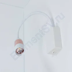 Светильник светодиодный прикроватный DH16 (220V, 5W, warm white, белый корпус)