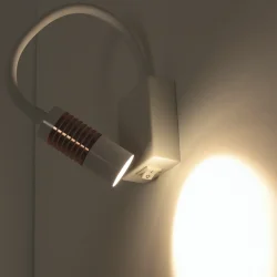 Светильник светодиодный прикроватный DH16 (220V, 5W, warm white, белый корпус)