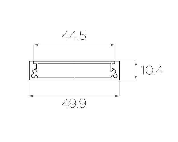 Профиль накладной алюминиевый LC-LP-1050-2 Anod - фото 3