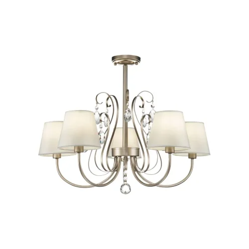 Серия Vanda выполнена в классическом стиле. Благодаря своему строгому и элегантному дизайну светильники могут дополнить интерьер гостиной, спальни и даже гардеробной комнаты. Металлическая арматура цвета матового золота, абажуры сделаны из белой ткани. Св