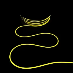 Односторонний Гибкий Неон 6х12мм Желтый 12В, IP65