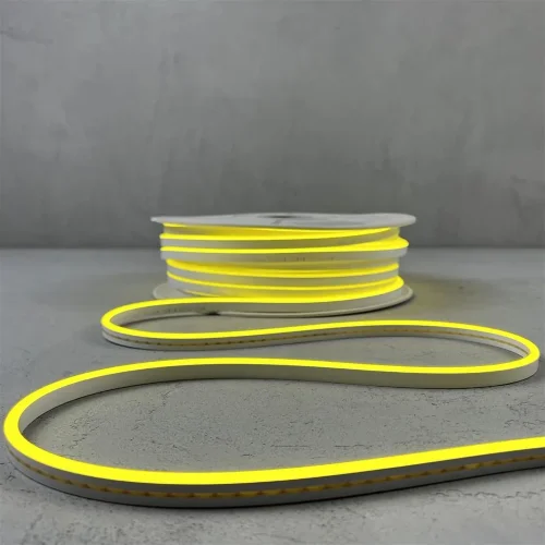 Односторонний Гибкий Неон 6х12мм Желтый 12В, IP65. Фото 4.