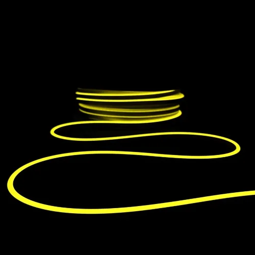 Односторонний Гибкий Неон 6х12мм Желтый 12В, IP65. Фото 5.