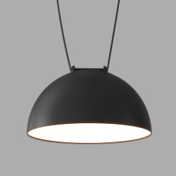 Cветильник для трека-ремня Belty, серия Flow со светодиодом, D220*H117мм, 48V DC, 24W, RA90, 120°, 4000K, IP20, черный, алюминий, Denkirs DK5560-BK