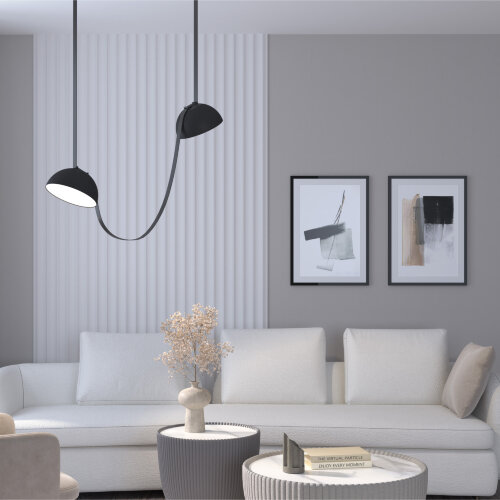 DK5560-BK Cветильник для трека-ремня Belty, серия Flow со светодиодом, D220*H117мм, 48V DC, 24W, RA90, 120°, 4000K, IP20, черный, алюминий. Фото 6