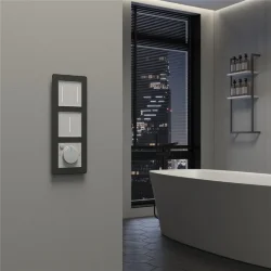 Умный сенсорный выключатель двухклавишный (белый) W4523001