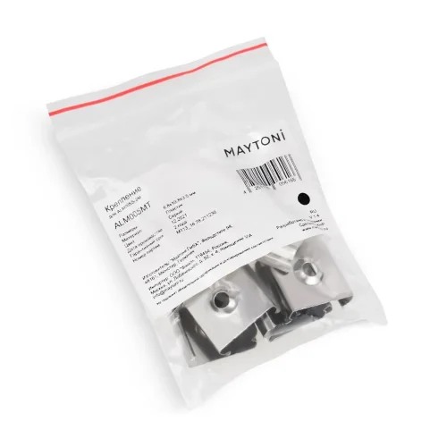 Комплект креплений (для профиля 12×06) 10 шт., ALM005MT (Хром) - фото 5