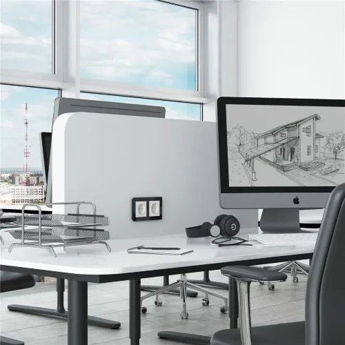 Розетка с заземлением (белый матовый) W1171061 - фото 4