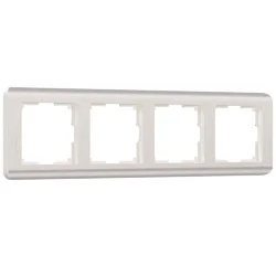 Рамка из поликарбоната на 4 поста Stream перламутровый W0042113