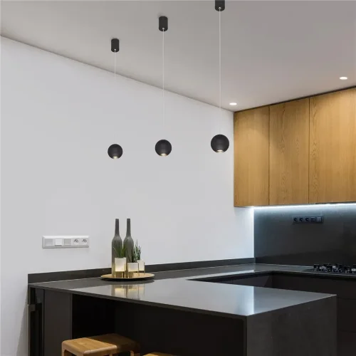 Подвесной светодиодный светильник 50215/1 LED черный - фото 5