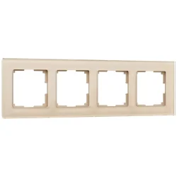 Рамка из стекла на 4 поста Favorit шампань W0041111