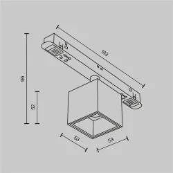 Трековый светильник Альфа / Alfa S Exility 3000K 7Вт 50° (Черный) TR133-2-7W3K-B